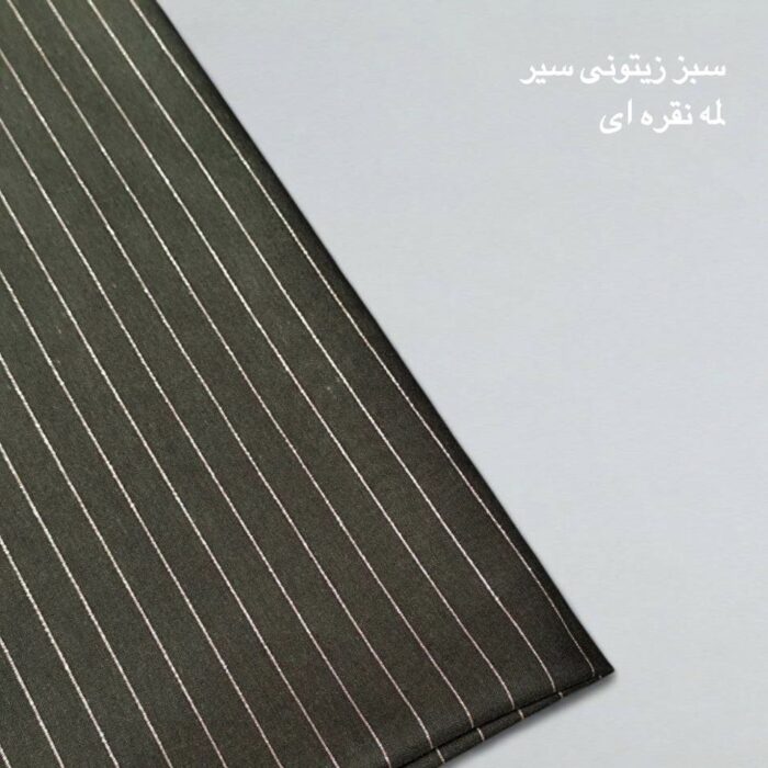 لینن دیپلمات سبز زیتونی سیر لمه نقره ای