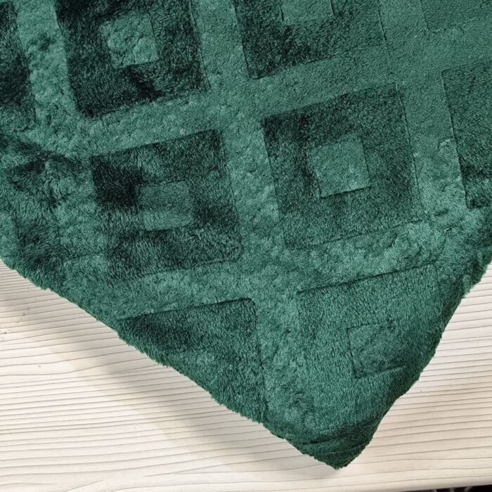 پتو دو نفره طرح ۱ سبز